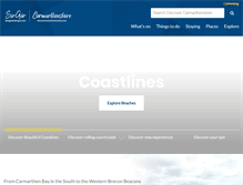 Tablet Screenshot of discovercarmarthenshire.com